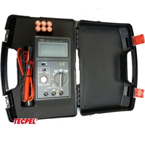 Testeur d'isolation numérique, mégohmmètre TES-1600, plage de tension 250V-1000V, courant de test 1mA, affichage LCD, réglage automatique de zéro - Product Image 2