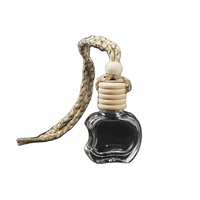 Bouteille en verre de diffuseur de parfum de voiture de luxe classique avec bouchon à vis et bouchon en liège pour les parfums liquides à fermeture sécurisée