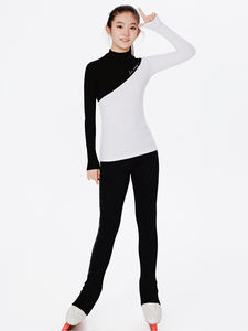 La Cicogna Kinder Kunstschaatsen Trainingspak-Hoge Kraag, Verdikt, Uitgebreid, Warm Voor Herfst/Winter Pro Ijsbaan En Examen - Product Image 2