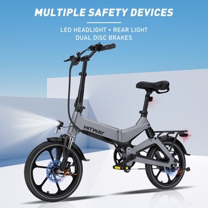 Vélo électrique pliable <span class=keywords><strong>HITWAY</strong></span> BK2 de haute qualité avec pneus pneumatiques certifié CE 250W pour l'UE - Product Image 4