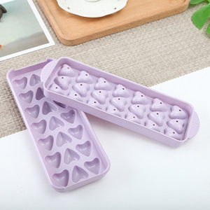 Vassoi per cubetti di ghiaccio a forma di cuore stampo per cioccolato facile rilascio vassoi per ghiaccio 21-cavità stampi in plastica cuore per cubetti di ghiaccio - Product Image 4