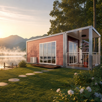 Casa Contenedor Prefabricada de Ensamblaje Rápido con Conexión por Pernos, Cabaña Modular Reciclable, Módulo Móvil para Oficina Temporal en Obra