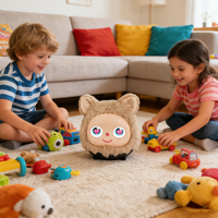 CuriPal Nouvelle Peluche Intelligente pour Écran d'Enceinte |   ChatGPT connecté |   Jouet éducatif pour les plus de 14 ans |   Couleur personnalisée
