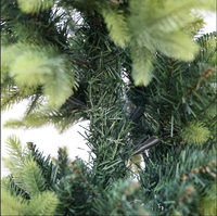 2,13m Vollständiger PE Einzigartiger Künstlicher Weihnachtsbaum, Spezielles Schichtdesign Getopfter Weihnachtsbaum für Innenraum-Weihnachtsdekoration