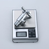 1/2 Inch Chrome Wall Mounted Toilet Air Berhenti 90 Derajat Cepat Kamar Mandi Terbuka SS Steel Angle Valve Harga