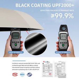 Ô dù tự động có khóa cài chống gió, gấp 3 đoạn, in logo, dùng cho doanh nghiệp, chống tia UV, ô dù di động dùng cho trời mưa - Product Image 3