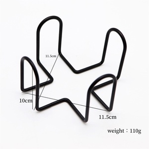 For Cross-Border Stainless Steel Standing Type Modern Non-Folding Double Tier Waterproof Coaster <b>Rack</b> - Product Image 5
