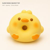 Jouet sensoriel anti-stress en PU souple à montée lente, en forme de pain, donut et croissant, motif animal de dessin animé Kawaii, vente en gros