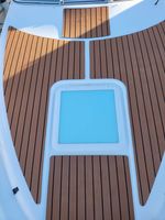 Forme personnalisée colle arrière feuille à rayures auto-adhésives bateau Yacht revêtement de sol tapis EVA synthétique Eva Marine Decking