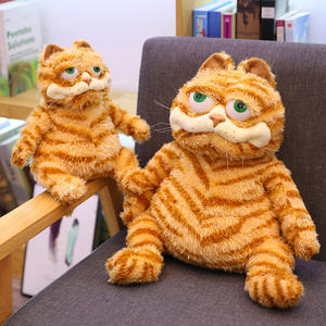 Juguetes de Peluche de Gato <span class=keywords><strong>Garfield</strong></span> Realistas, Venta al por Mayor, Decoración para Fiestas, Regalos de Cumpleaños, Animales de Peluche Unisex para Niños - Product Image 2