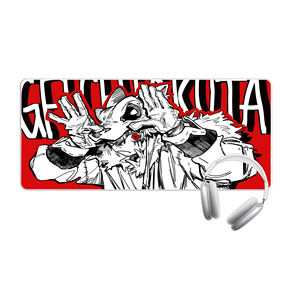 Alfombrilla de Ratón XXL para Juegos, Diseño de Anime y <span class=keywords><strong>Manga</strong></span>, Arte Oscuro, Alfombrilla de Escritorio Extendida Antideslizante, Duradera, Monocromática, Ojo Rojo, para PC - Product Image 2