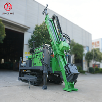 Ensemble complet de foreuse rotative JH-600, machine de forage de puits d'eau de 650 m, boîte de vitesses diesel avec tiges de forage et trépans