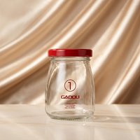 Bouteille en verre transparente pour jus et lait, avec couvercle métallique, impression couleur personnalisée, 150 ml, 250 ml, 500 ml, 1 L, bouteille pour boissons
