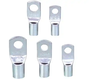 موصلات أسلاك نحاسية حلقية 500 قطعة، أطراف توصيل كهربائية SC2.5-4 BL لإدارة الكابلات، أطراف كابلات عارية - Product Image 1