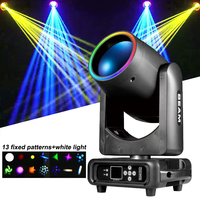 Igreslite Cabeza Móvil Beam 14R de 295W, Luz de Escenario, Mini Beam 295 con Anillo LED, Luz Sharpy de Cabeza Móvil para Discoteca, Club y DJ