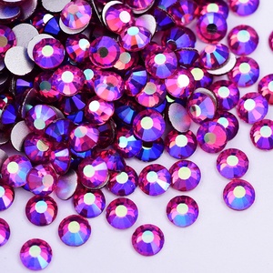 <span class=keywords><strong>Strass</strong></span> en verre à dos plat Yantuo Crystal AB, couleur <span class=keywords><strong>rouge</strong></span>, effet brillant, pour gobelets - Product Image 3