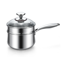 Marmite vapeur 3 couches en acier inoxydable 304 et aluminium, pot à couscous, logo personnalisé, vente en gros, pour cuisson vapeur, ustensile de cuisine