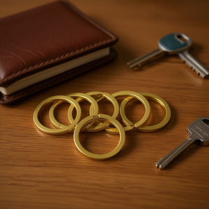 Llavero Ilan de 35 mm, color dorado, juego de 6 piezas para llaves y accesorios - Product Image 2