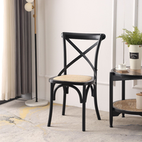 Chaise d'événement empilable ZDY-50 populaire à dossier croisé en résine imitation bois pour la location