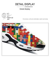 Sneakers personnalisées pour couple, respirantes et décontractées, avec semelle intermédiaire en PU, semelles souples, amortissantes, toutes saisons, bout rond