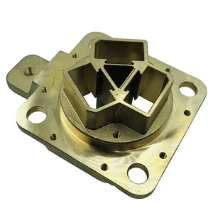 HYQY Investment Casting Supplier CNC Machine Brass Communication Base Station Parts with Precision Lost Wax Casting