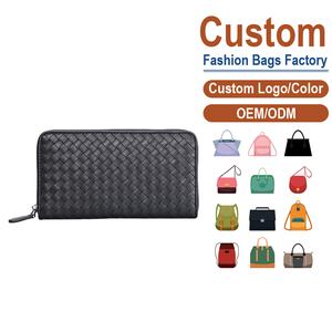 กระเป๋าคลัทช์หนังแท้สีดำสำหรับผู้ชาย - ลายเพชรทอ ป้องกันการโจรกรรม แฟชั่นหรูหรา สไตล์ผู้บริหาร - Product Image 2