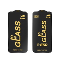 LKG OG IT'S ME Antistatische Gehard Glas Screenprotector ESD Grote Gebogen Rand Screenprotector voor Iphone voor Samsung