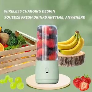 Blender portable rechargeable de 380 ml, mixeur de jus fraîchement pressé, sécurité personnelle, 6 lames, mini-presse-agrumes - Product Image 2