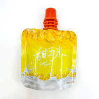 Op maat gemaakte logo bedrukking voedselveilige PET/PA/AL/CPP sapverpakkingen vloeistofzakken 500ml fruitsap drink pouch met tuit mineraalwater bier