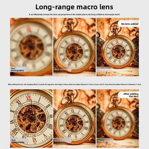 Objectif macro pour téléphone en alliage d'aluminium ultra-clair avec verre optique, téléobjectif 30-120 mm, macro optionnel, polarisant, starlight, universel - Product Image 4