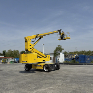 חם מכירה 28 מ 'פלטפורמה אווירית חשמלית מרים ישר זרוע עבודה אווירית בום מעליות - Product Image 5