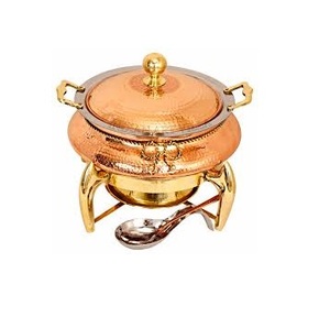 ชามอาหารจานร้อนจัดเลี้ยงอาหารจานร้อนสแตนเลสดีไซน์เนอร์บุฟเฟ่ต์สีเงิน - Product Image 5