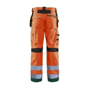 BLAKLADER - 156518115349D104 Ventilated <b>Hi</b>-<b>Vis</b> trousers <b>Orange</b>/Green - EAN 7330509571712 <b>HI</b>-<b>VIS</b> WORKWEAR - Product Image 2
