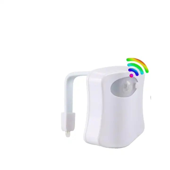 Smart Motion Sensor Lights 8 Color Waterproof Toilet Seat LED