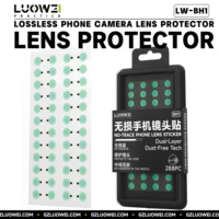 Protecteur d'objectif d'appareil photo sans perte de qualité supérieure LUOWEI LW BH1, autocollant sans adhésif central, anti-poussière, sans résidu, pour réparation de téléphone