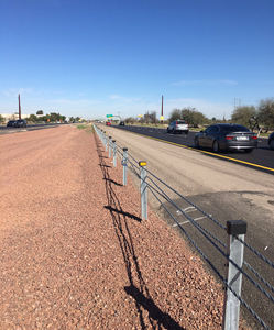 Barrière de câble à haute tension testée selon les critères AASHTO MASH, anti-collision, garde-corps de câble à faible rebond pour le bord de la route - Product Image 6