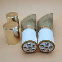 Tube en plastique de lotion pour le corps cosmétique avec rouleau de massage inoxydable