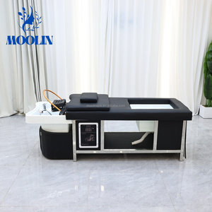 Sillón de Pedicura MOOLIN Moderno con Lavacabezas, Cuero PU Ergonómico, Acero Inoxidable, <span class=keywords><strong>Mueble</strong></span> Multiusos para Salón - Product Image 4