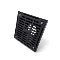 Grille de drainage des eaux de pluie pour toiture LANWEI en fonte ductile, grille de ventilation à fentes, revêtement en asphalte, 3 pouces, 4 pouces