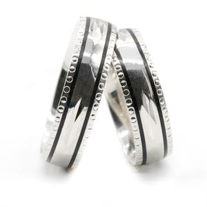 Оптовая продажа, свадебное кольцо из стерлингового серебра 925 пробы, элегантные стильные круглые ювелирные украшения для влюбленных - Product Image 2