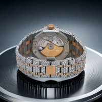Großhandel Mechanische Herren uhr Moissan ite Diamond 41mm Zifferblatt Durchmesser Weißgold Platin Band Fabrik Direkt versand 24 Stunden