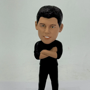 100% Pure Handmade Lifelike Hand-painted Fully Custom Rosin Bobblehead Gift Personalized Clay Crafts Doll