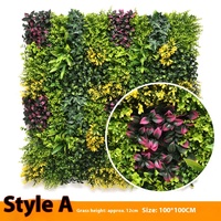 Mur végétal artificiel en PVC pour intérieur/extérieur, écologique, durable, 100x100cm, décoration