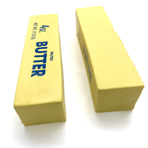 Giocattolo Gigante in PU a Forma di Burro, Morbido e a Lenta Risalita, <span class=keywords><strong>Giocattoli</strong></span> Mochi, Blocco di Burro Quadrato Giallo con Stampa Latte, Alimenti Simulati - Product Image 3