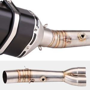 Pour YAMAHA <span class=keywords><strong>MT07</strong></span> FZ07 MT-07 <span class=keywords><strong>Mt07</strong></span> en-tête de tuyau d'échappement avant coude d'échappement XSR700 traceur moto <span class=keywords><strong>silencieux</strong></span> d'échappement - Product Image 5