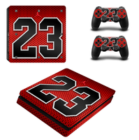 Peau personnalisée d'anime pour manette PS4 Slim - Ensemble complet de décalcomanies en vinyle pour console PS4 Slim