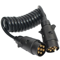Câble d'extension de remorque robuste à 7 broches avec adaptateur de prise de caravane