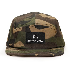 Gorras de Correr de 5 Paneles con Logotipo de Etiqueta Tejida de Algodón Sin Estructura Personalizadas, Gorras de Camuflaje - Product Image 2