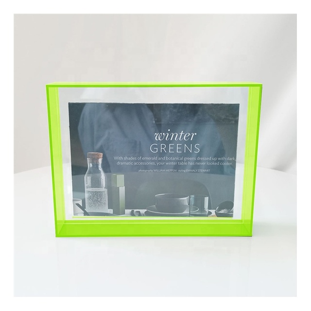 Custom 4x6 5x7 8x10 Transparent Magnetic Floating Wall Decorate Picture Clear Acrylic Magnet Photo Frame