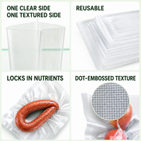 Sachets de film multi-tailles, scellables sous vide, prédécoupés, de qualité alimentaire, hermétiques, adaptés au congélateur, robustes, transparents, personnalisables en gros